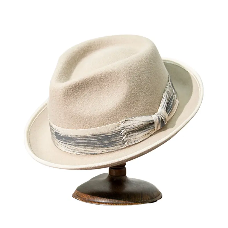Collins Ribbon Wool Fedora Hat - Timeless Wool Fedora With Ribbon Accent For Style