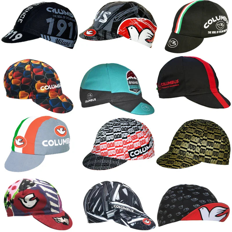 Columbus Retro Cycling Cap Breathable Acrylic Classic Heritage Design