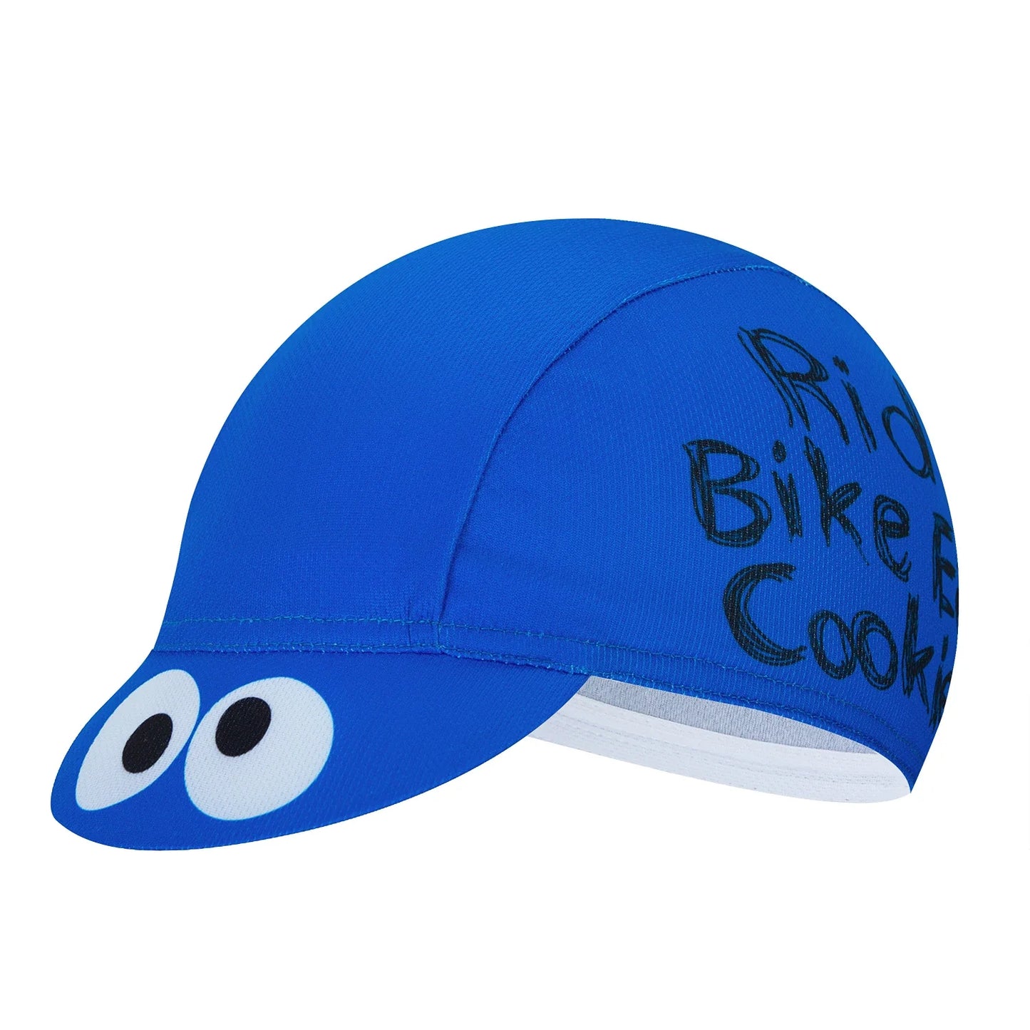 Cookie Monster Blue Cycling Cap One Size Soft Acrylic Knit For Riding