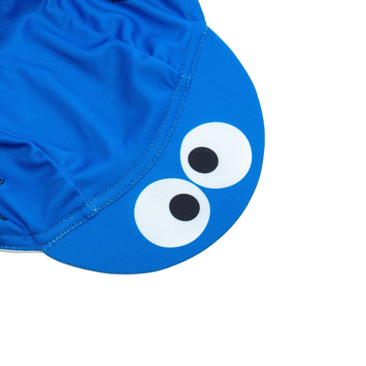 Cookie Monster Blue Cycling Cap One Size Soft Acrylic Knit For Riding