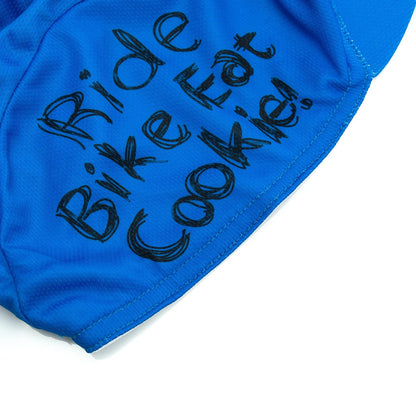 Cookie Monster Blue Cycling Cap One Size Soft Acrylic Knit For Riding