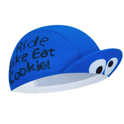 Cookie Monster Blue Cycling Cap One Size Soft Acrylic Knit For Riding