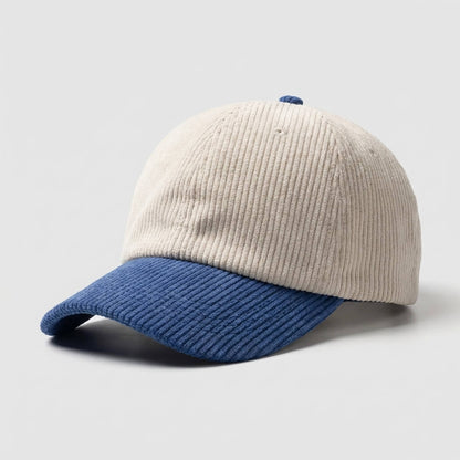 Two-Tone Corduroy Cap Premium Style Modern Wardrobe - Urban Caps