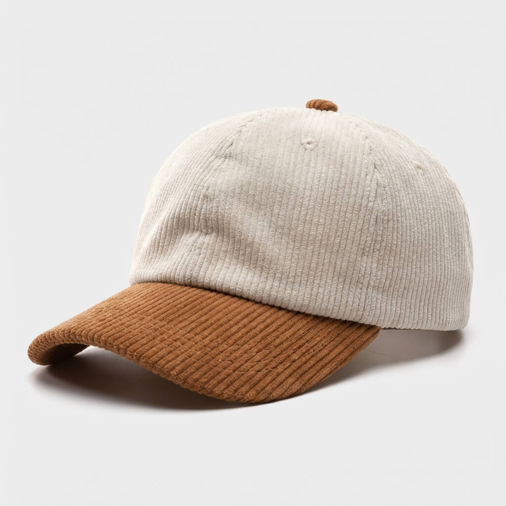 Two-Tone Corduroy Cap Premium Style Modern Wardrobe - Urban Caps