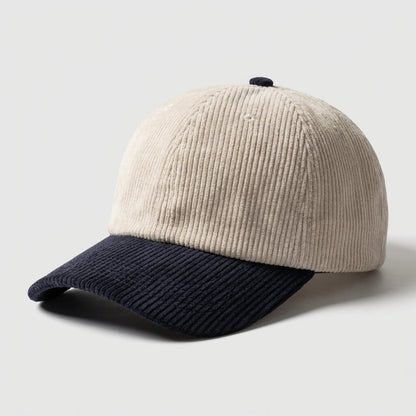 Two-Tone Corduroy Cap Premium Style Modern Wardrobe - Urban Caps