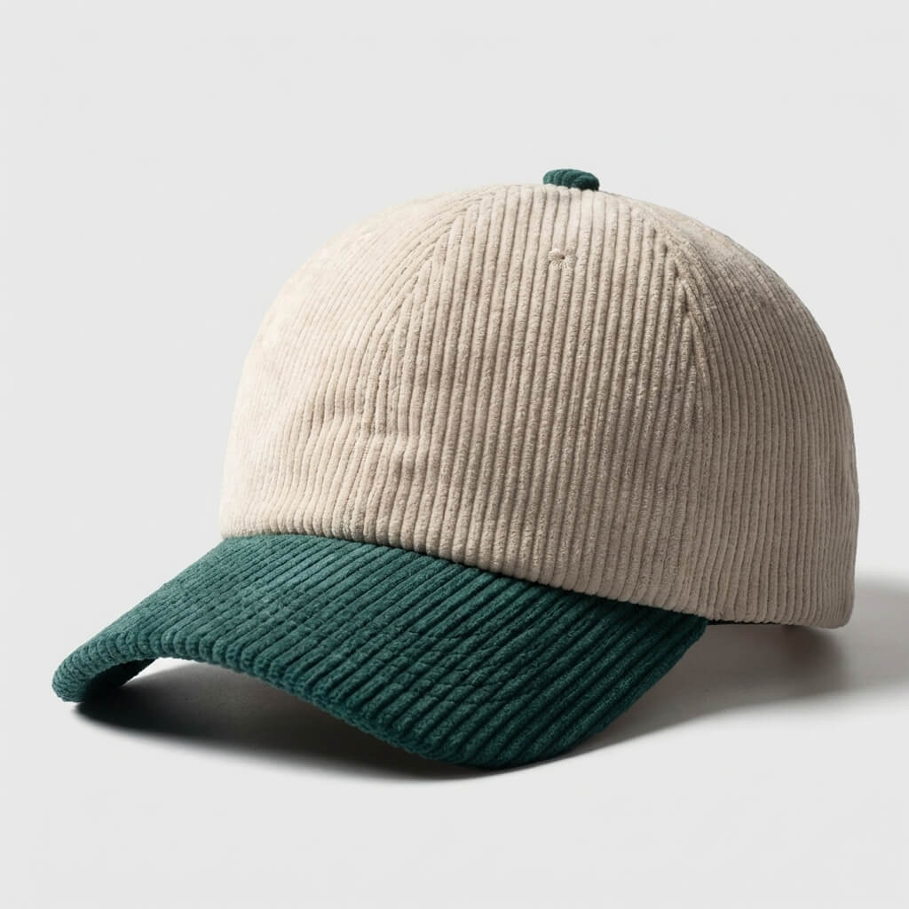 Two-Tone Corduroy Cap Premium Style Modern Wardrobe - Urban Caps