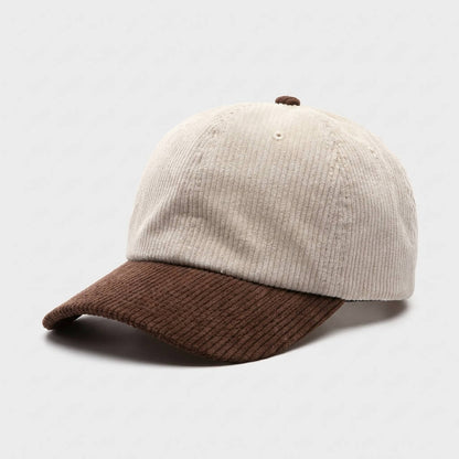 Two-Tone Corduroy Cap Premium Style Modern Wardrobe - Urban Caps