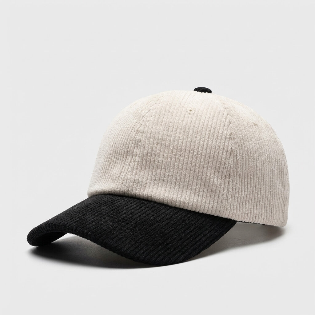 Two-Tone Corduroy Cap Premium Style Modern Wardrobe - Urban Caps