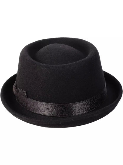 Corleone Black Wool - Porkpie