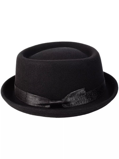 Corleone Black Wool - Porkpie