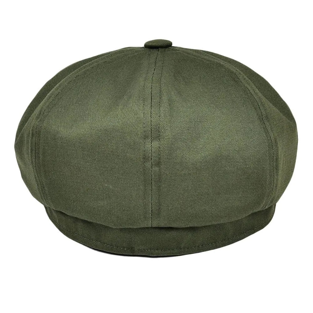 Covent Plain Cotton Newsboy Cap – Classic Vintage Peaky Style Hat