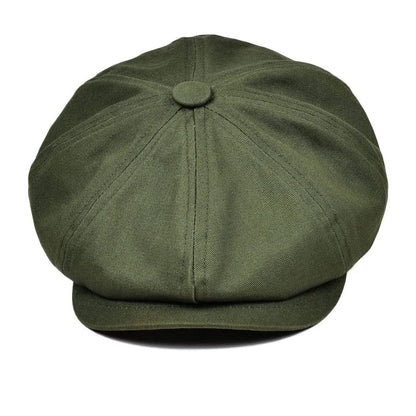 Covent Plain Cotton Newsboy Cap – Classic Vintage Peaky Style Hat