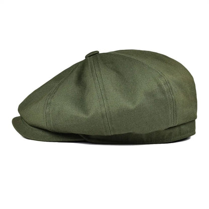 Covent Plain Cotton Newsboy Cap – Classic Vintage Peaky Style Hat