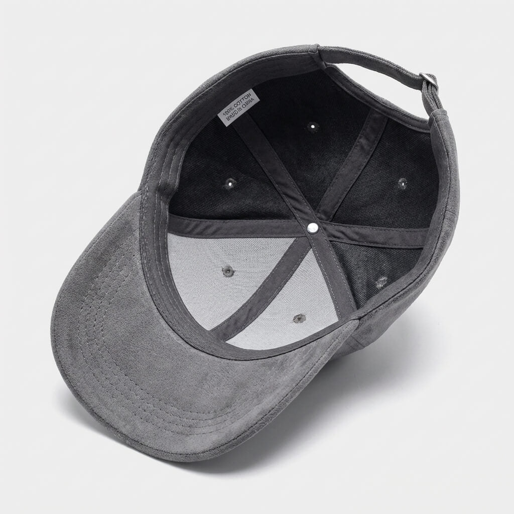 Suede Cap With Structured Front Panel And Soft Lining - Urban Caps