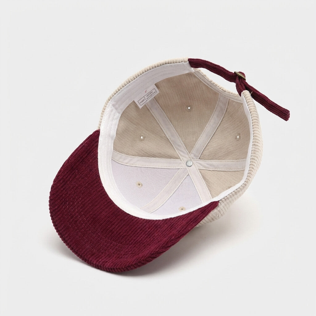 Two-Tone Corduroy Cap Premium Style Modern Wardrobe - Urban Caps