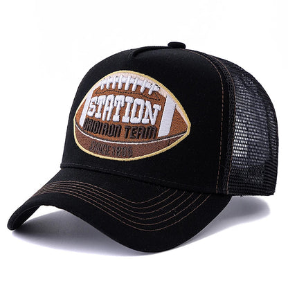 Crioiron Team Station Trucker Cap - Breathable Mesh Back For Casual Daily Wear All Day