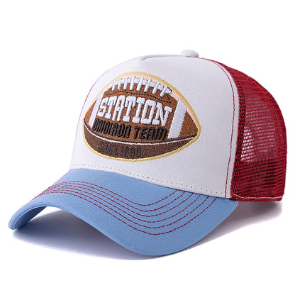 Crioiron Team Station Trucker Cap - Breathable Mesh Back For Casual Daily Wear All Day