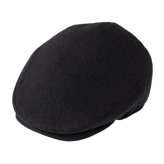 Croix Herringbone Wool Flat Cap - Timeless Herringbone Wool Flat Cap For Casual Looks