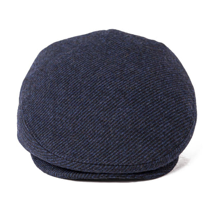 Croix Herringbone Wool Flat Cap - Timeless Herringbone Wool Flat Cap For Casual Looks