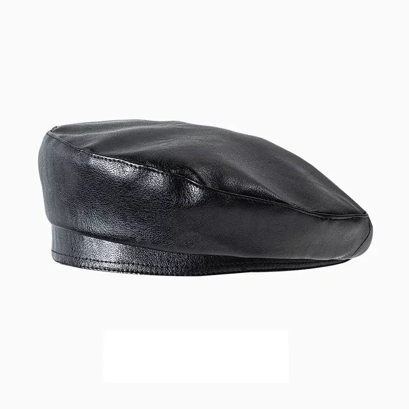 Crupet Leather Beret – Vintage Style Adjustable Hat