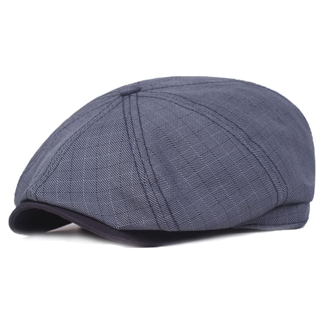 D&T Plaid Cotton Newswoy Cap - Timeless Plaid Cotton Cap For Casual Style And Classic Look