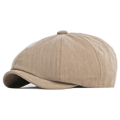 Dalkey Cotton Newsboy Cap - Soft Cotton Newsboy Cap With Classic Silhouette For Style