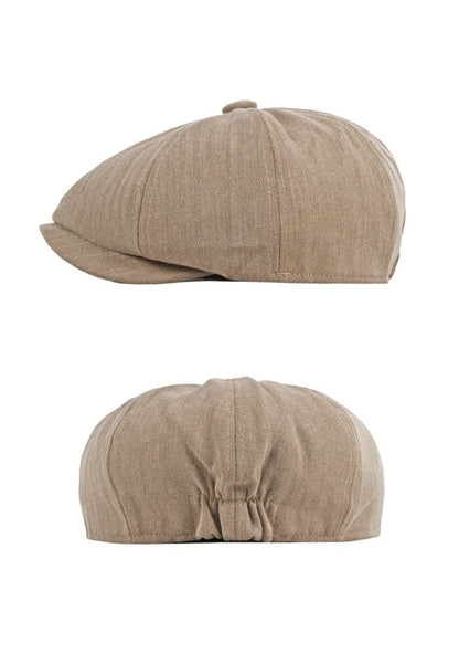 Dalkey Cotton Newsboy Cap - Soft Cotton Newsboy Cap With Classic Silhouette For Style