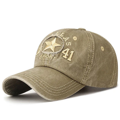 Dallas Sport Cotton Baseball Cap - Casual Streetwear With Sporty Appeal For Everyday Style