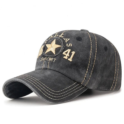 Dallas Sport Cotton Baseball Cap - Casual Streetwear With Sporty Appeal For Everyday Style