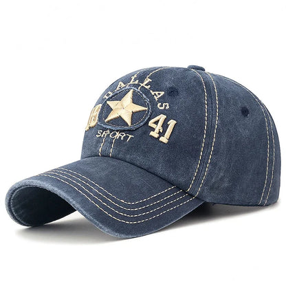Dallas Sport Cotton Baseball Cap - Casual Streetwear With Sporty Appeal For Everyday Style