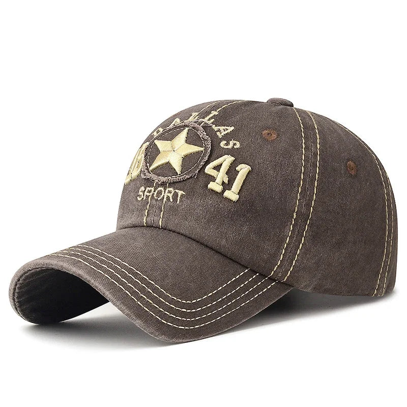 Dallas Sport Cotton Baseball Cap - Casual Streetwear With Sporty Appeal For Everyday Style