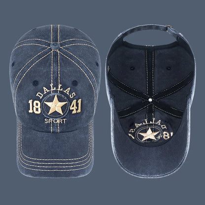Dallas Sport Cotton Baseball Cap - Casual Streetwear With Sporty Appeal For Everyday Style