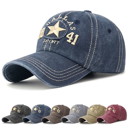 Dallas Sport Cotton Baseball Cap - Casual Streetwear With Sporty Appeal For Everyday Style