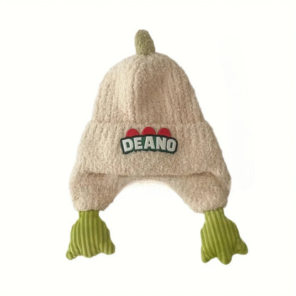 Deano Dinosaur Kids Winter Knitted Earflaps Beanie - Urban Caps