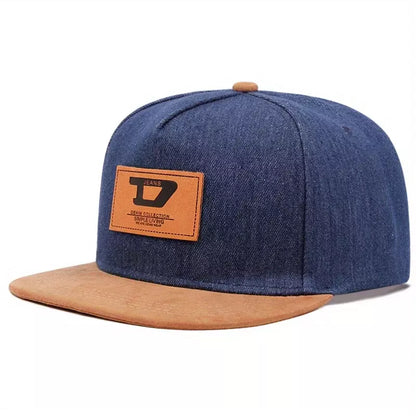 Denim Jeans Collection Snapback Cap - Cotton Denim Design With Classic Casual Style