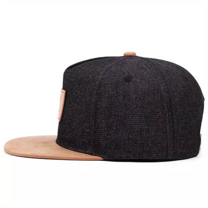 Denim Jeans Collection Snapback Cap - Cotton Denim Design With Classic Casual Style