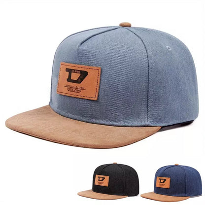 Denim Jeans Collection Snapback Cap - Cotton Denim Design With Classic Casual Style