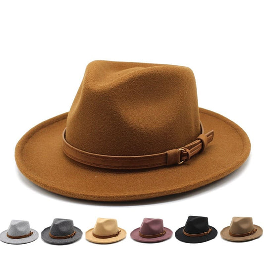 Denis Wool Felt Fedora Hat - Timeless Wool Felt Fedora For Smart And Casual Style