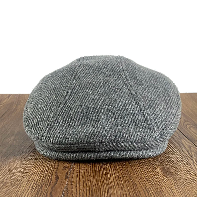 Detroit Vintage Striped Flat Cap - A Classic Casual Cap With Timeless Modern Pattern