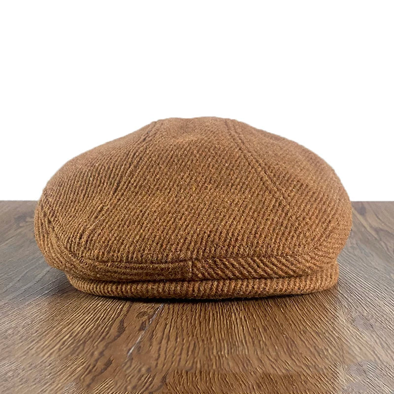 Detroit Vintage Striped Flat Cap - A Classic Casual Cap With Timeless Modern Pattern