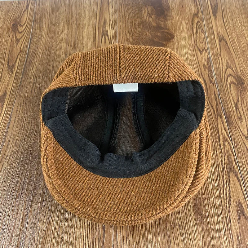 Detroit Vintage Striped Flat Cap - A Classic Casual Cap With Timeless Modern Pattern