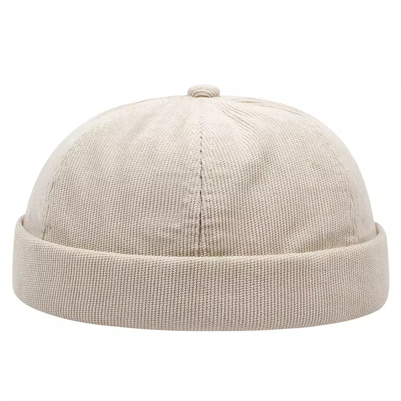 Detroit Corduroy Docker Cap – Brimless Streetwear Fisherman Hat