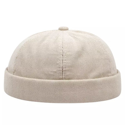 Detroit Corduroy Docker Cap – Brimless Streetwear Fisherman Hat