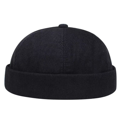 Detroit Corduroy Docker Cap – Brimless Streetwear Fisherman Hat
