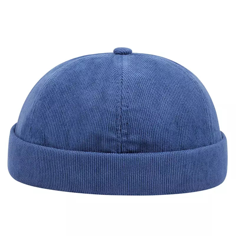 Detroit Corduroy Docker Cap – Brimless Streetwear Fisherman Hat