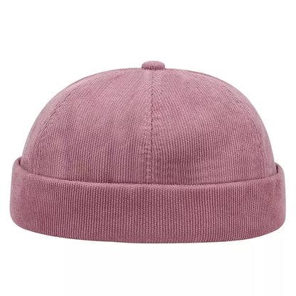 Detroit Corduroy Docker Cap – Brimless Streetwear Fisherman Hat