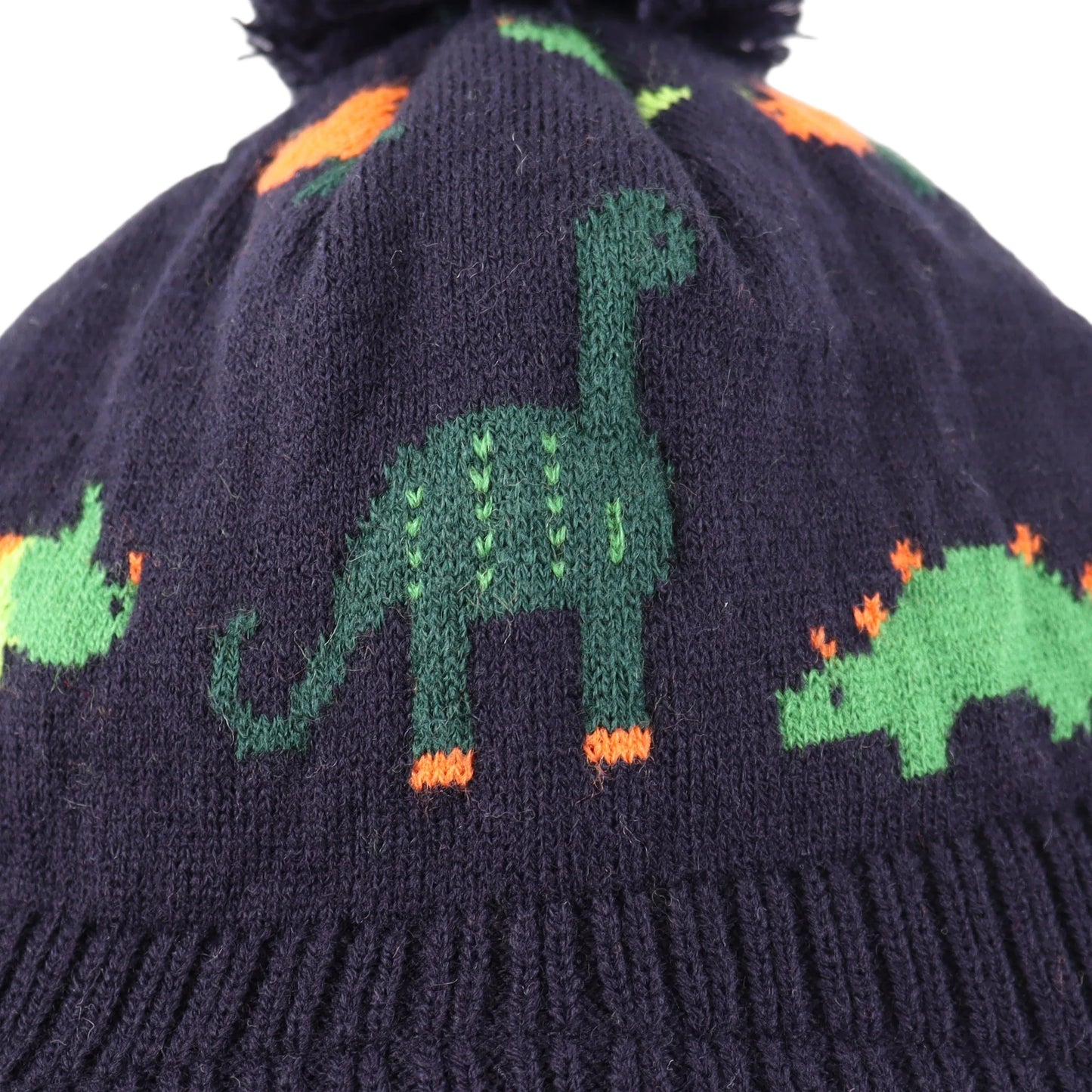 Dinosaurs Earflaps Beanie Pom-Pom for Kids Winter - Urban Caps