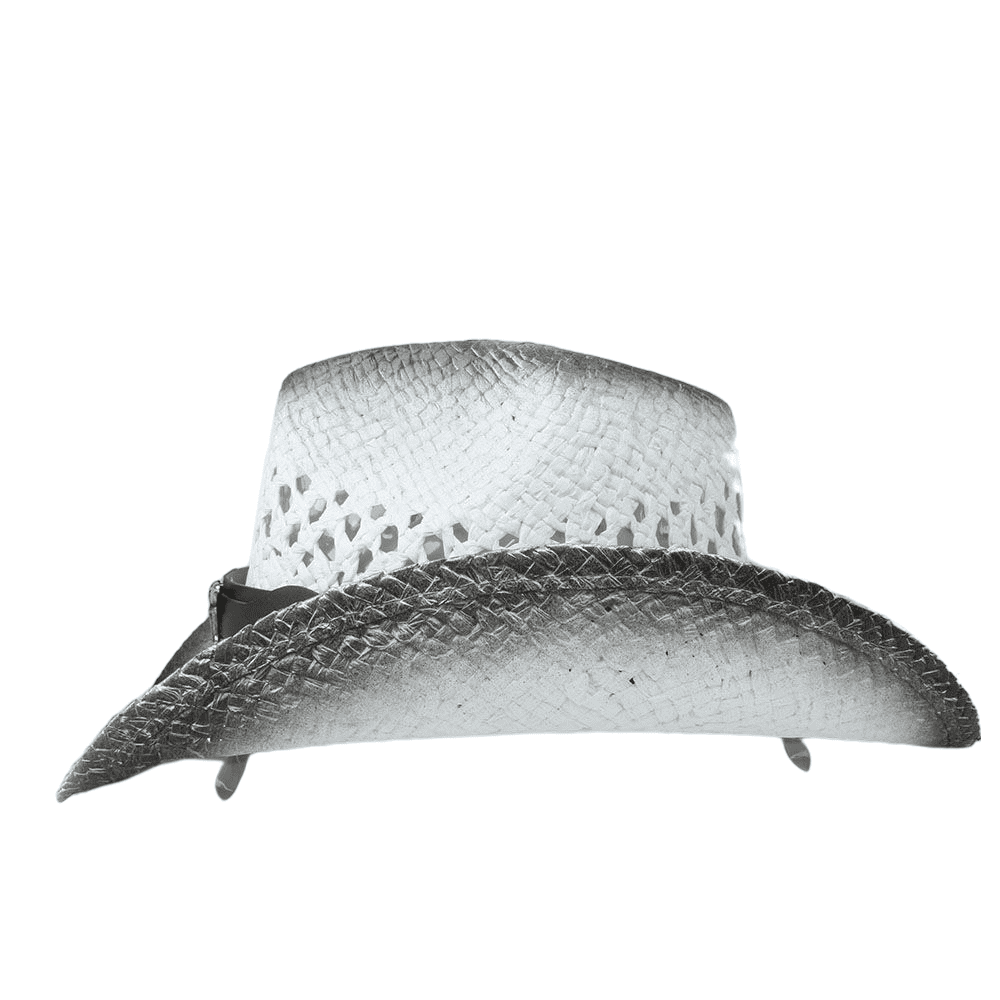 Dodge Summer White Cowboy Hat - Handmade With Leather Ribbon For Classic Western Style