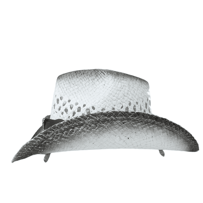 Dodge Summer White Cowboy Hat - Handmade With Leather Ribbon For Classic Western Style