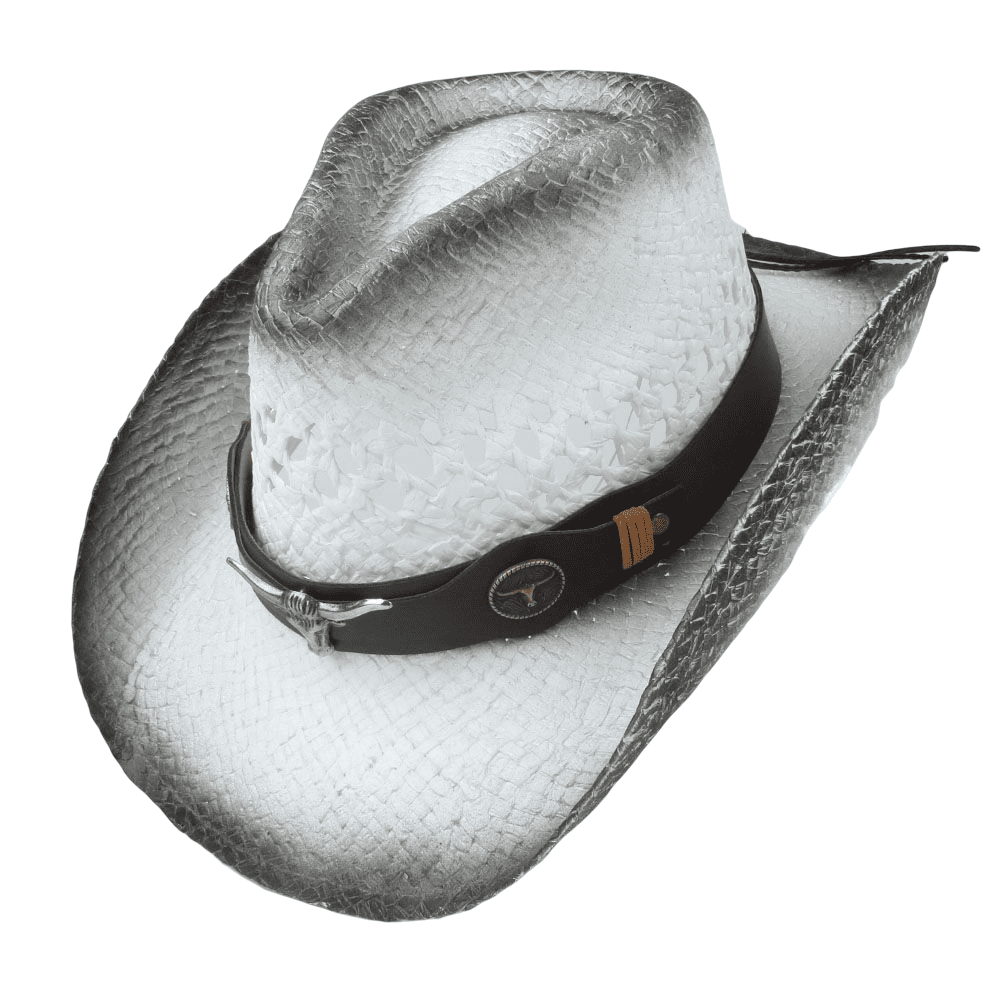 Dodge Summer White Cowboy Hat - Handmade With Leather Ribbon For Classic Western Style